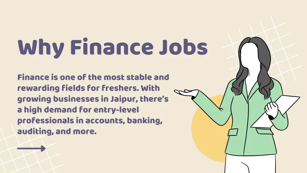 why finance jobs