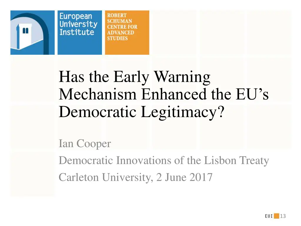 has the early warning mechanism enhanced 1