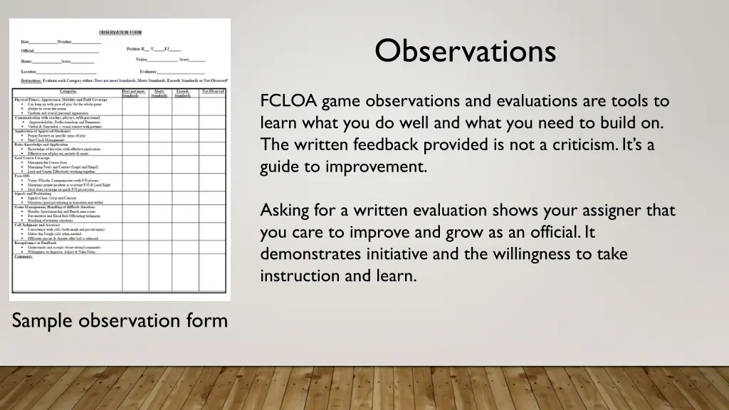 observations