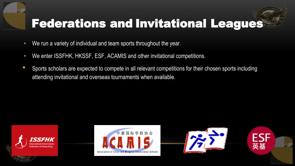 federations and federations and invitational