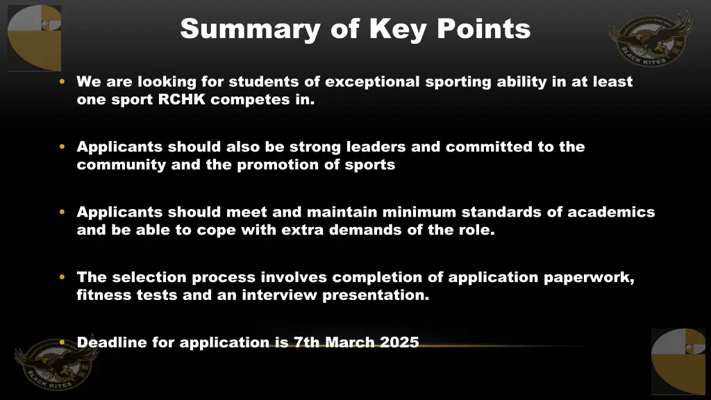 summary of key points