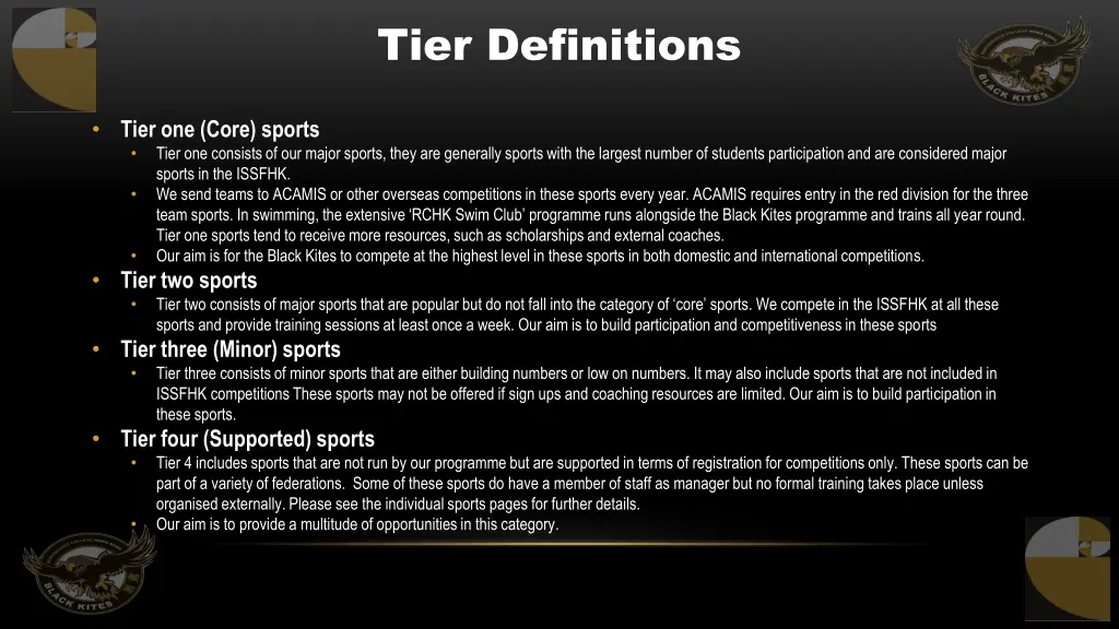 tier definitions