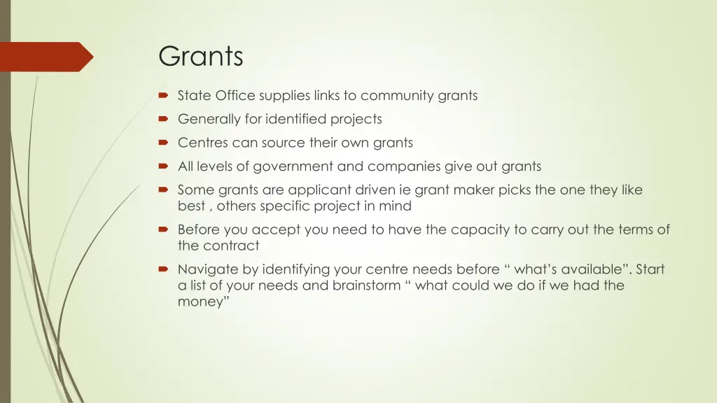 grants