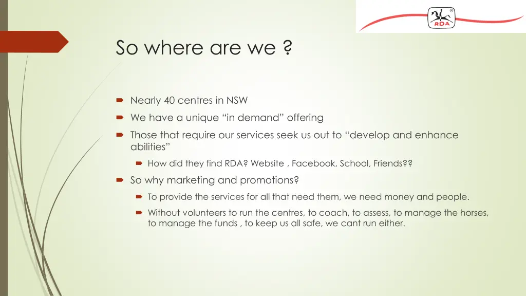 so where are we