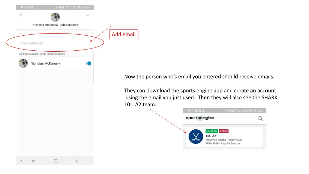 add email
