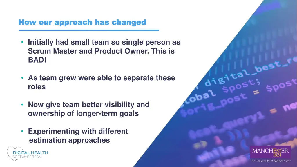 how our approach has changed how our approach