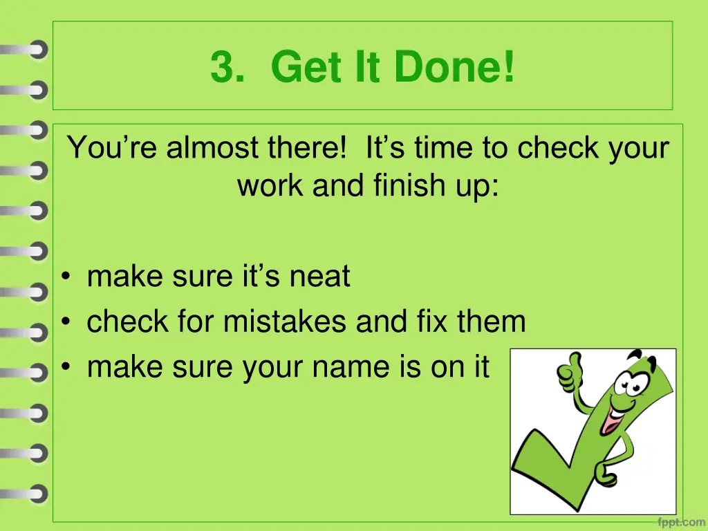 3 get it done