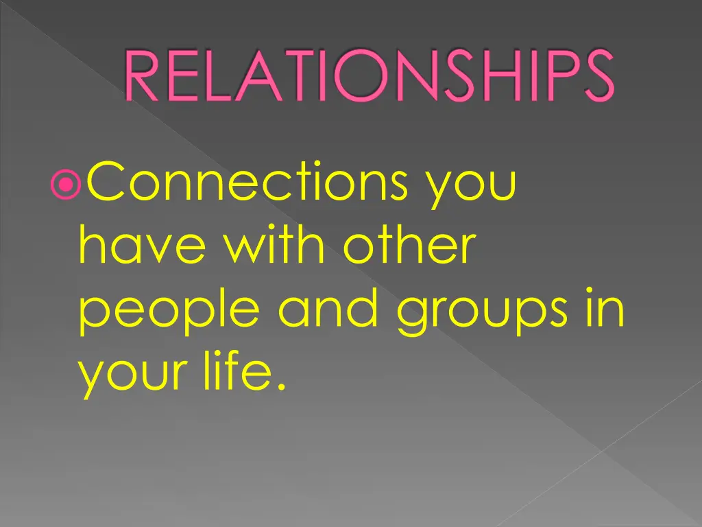 relationships