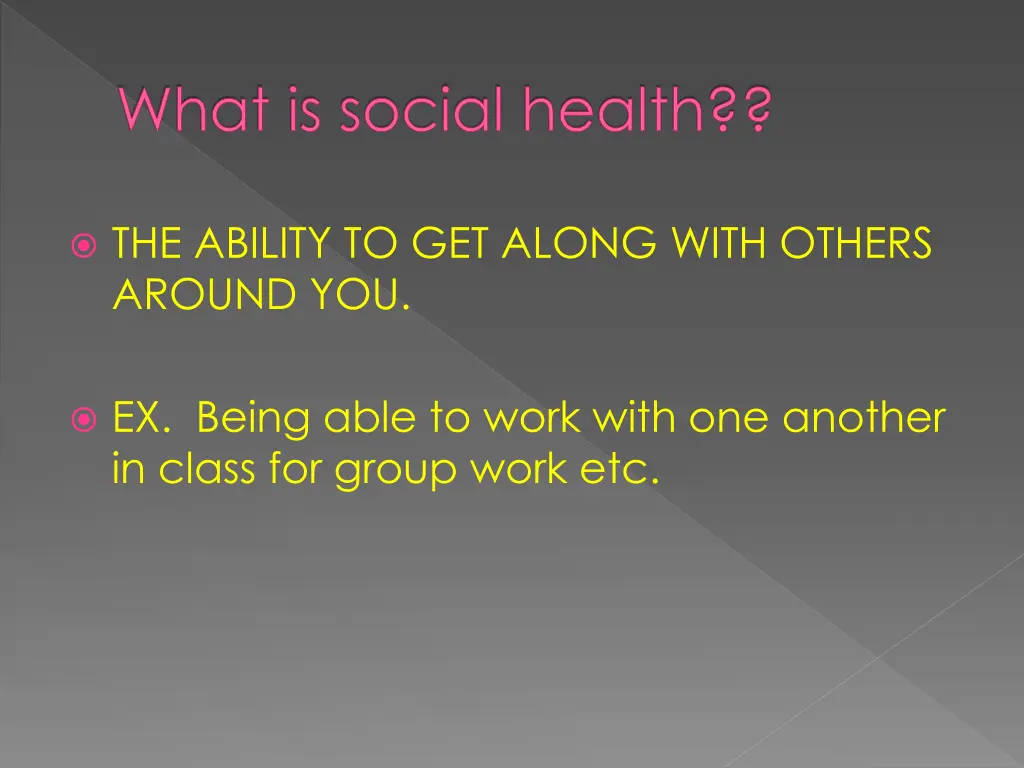 what is social health