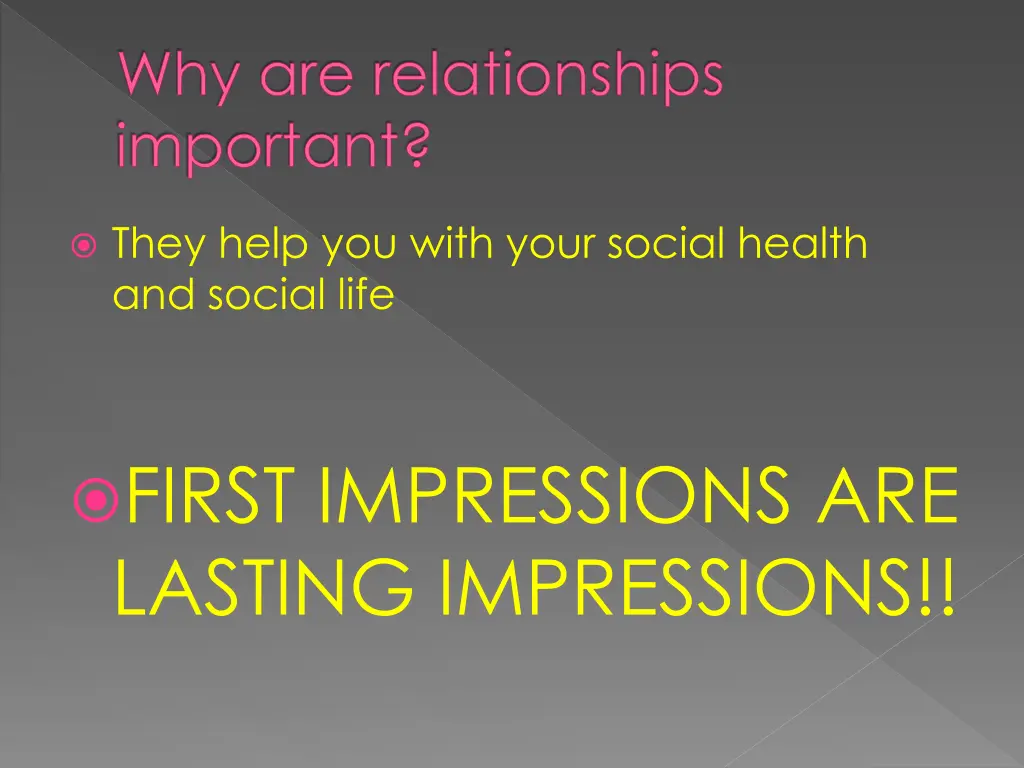 why are relationships important