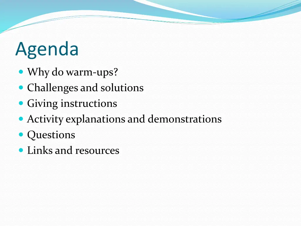 agenda