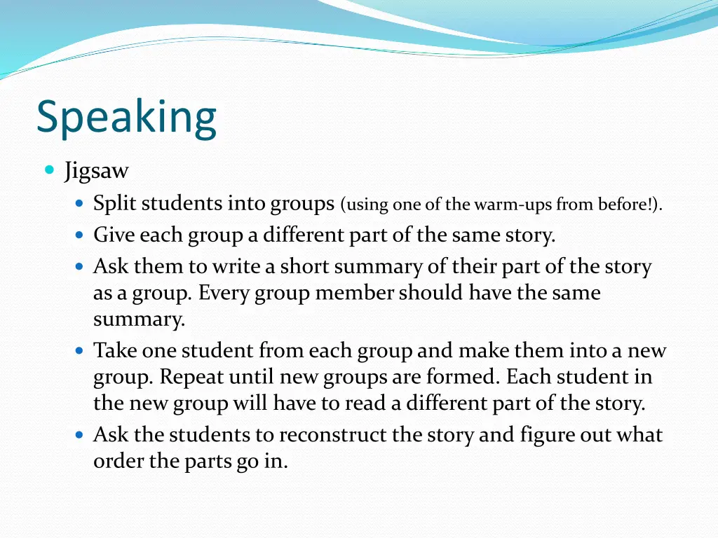 speaking 2