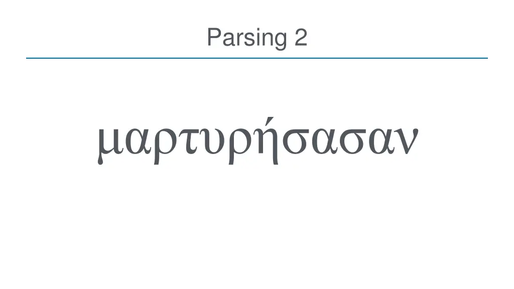 parsing 2
