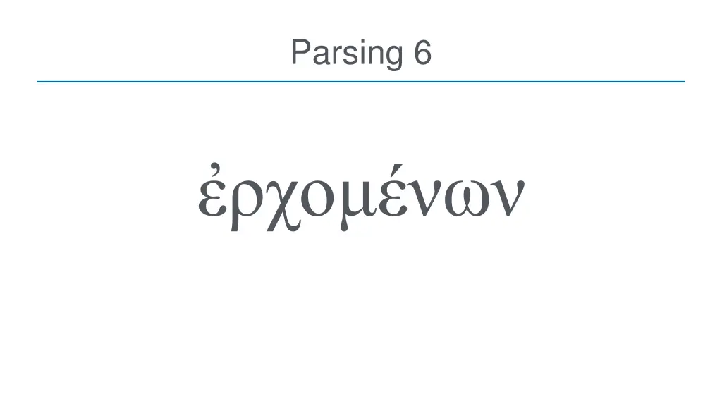 parsing 6