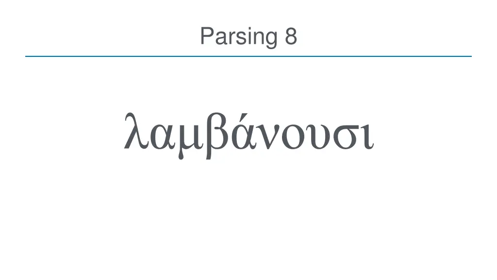 parsing 8