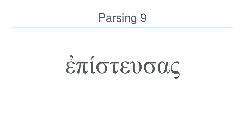 parsing 9