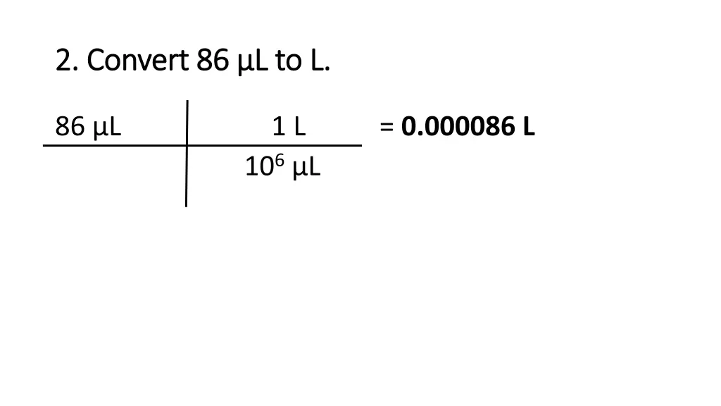2 2 convert 86 l to l convert 86 l to l