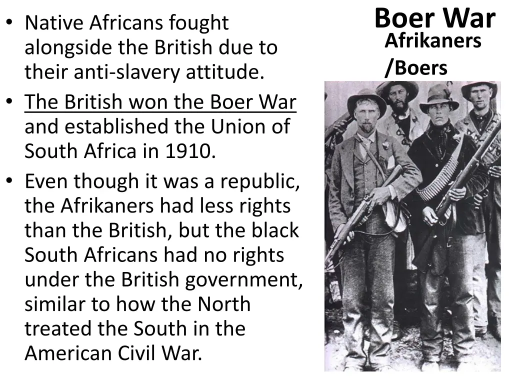 boer war afrikaners boers