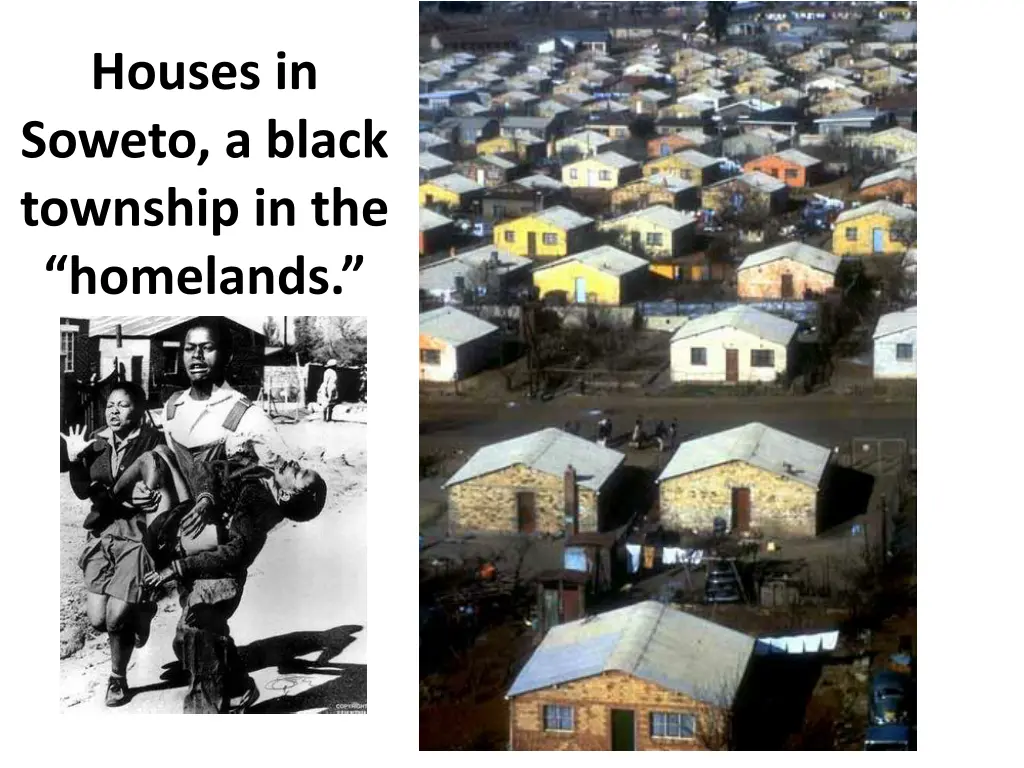 houses in soweto a black township in the homelands
