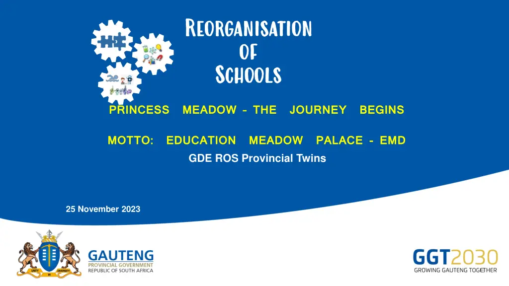 reorganisation of schools