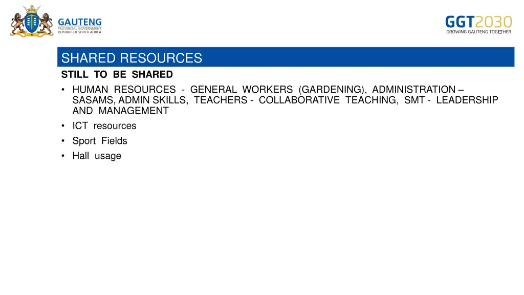 shared resources still to be shared human