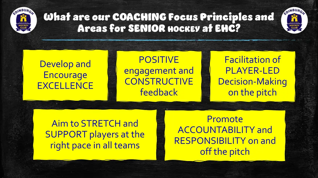 what are our coaching focus principles and areas