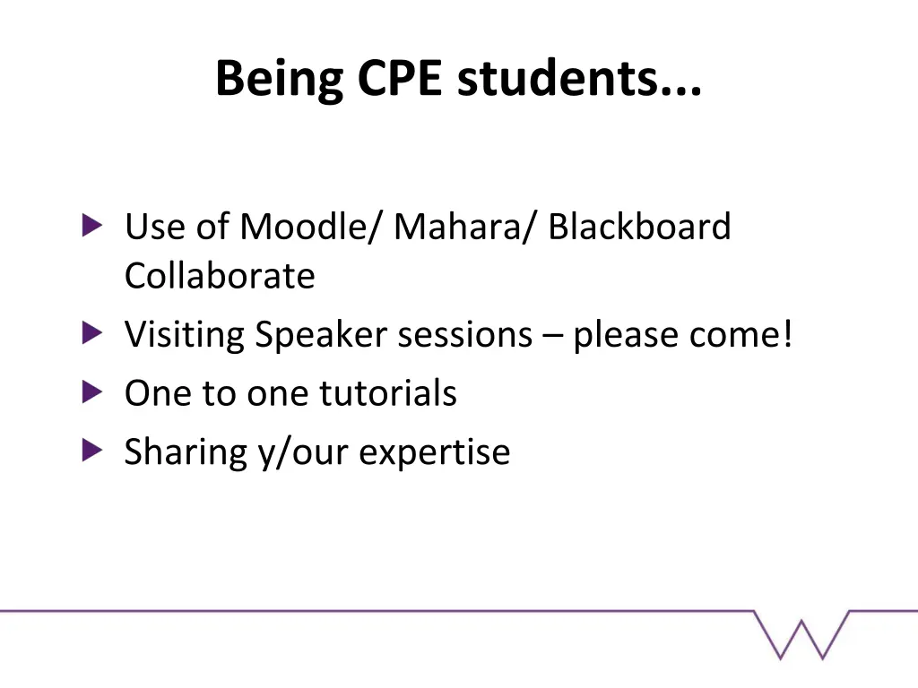 being cpe students