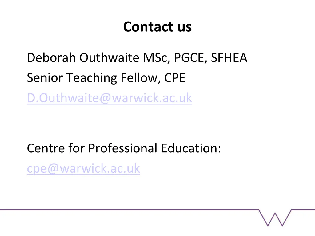 contact us