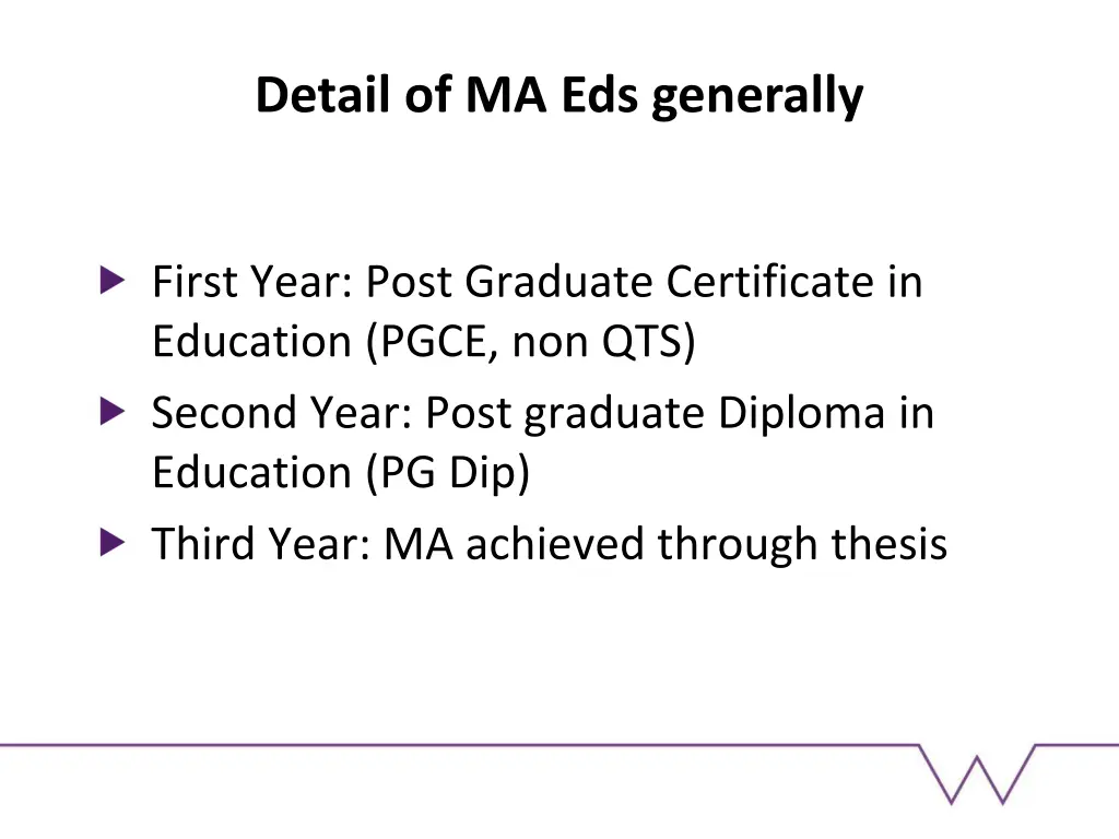 detail of ma eds generally