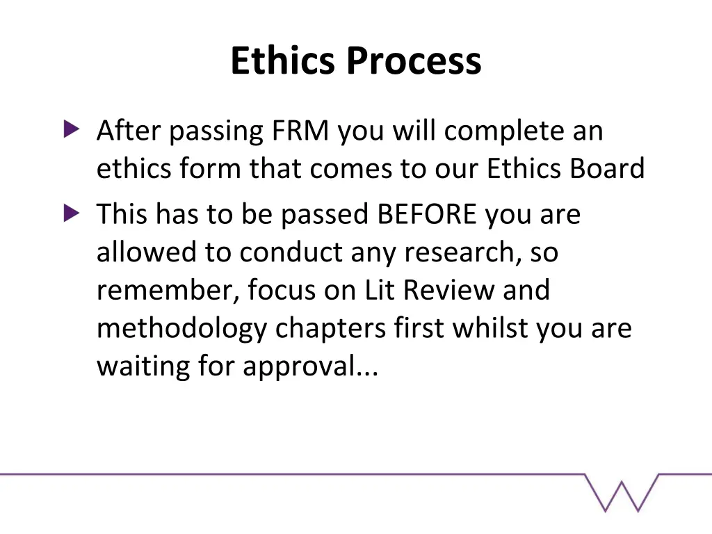 ethics process