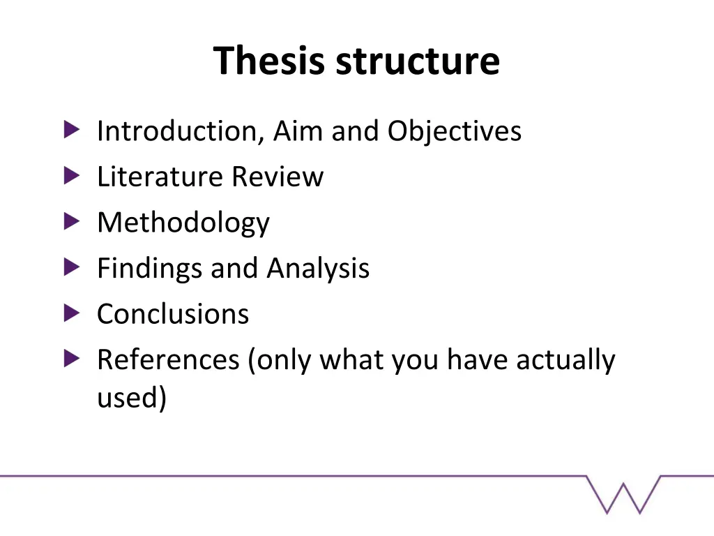 thesis structure