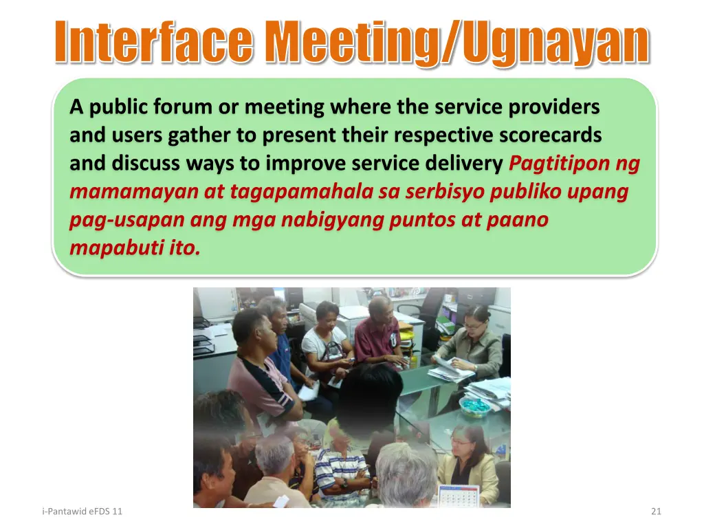 interface meeting ugnayan