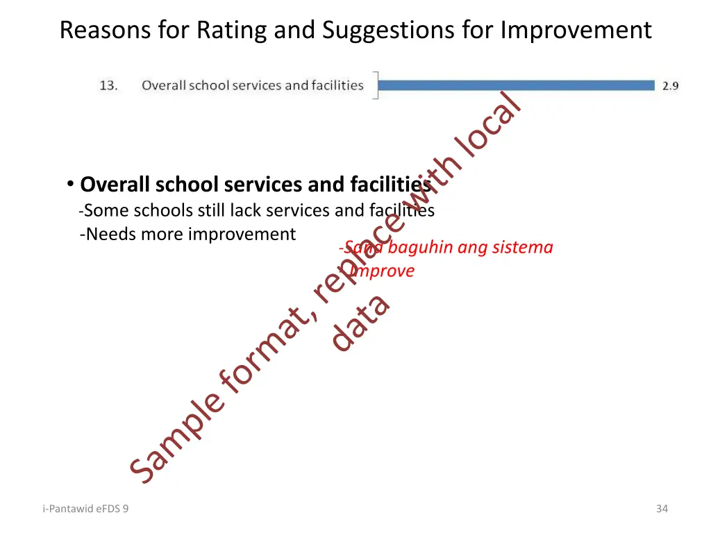 reasons for rating and suggestions for improvement 6