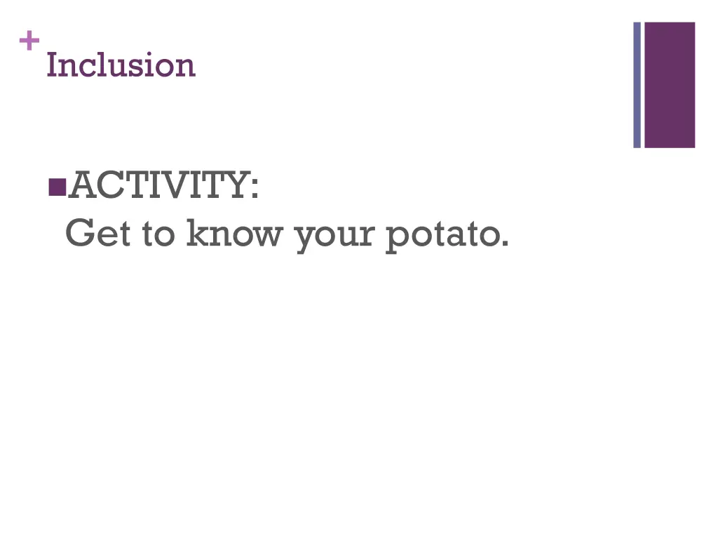 inclusion