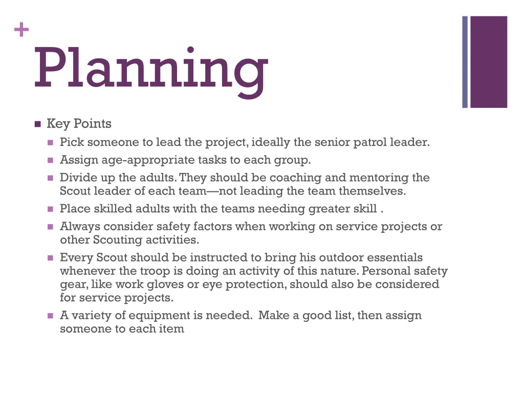 planning 12