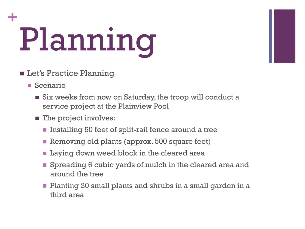 planning 5