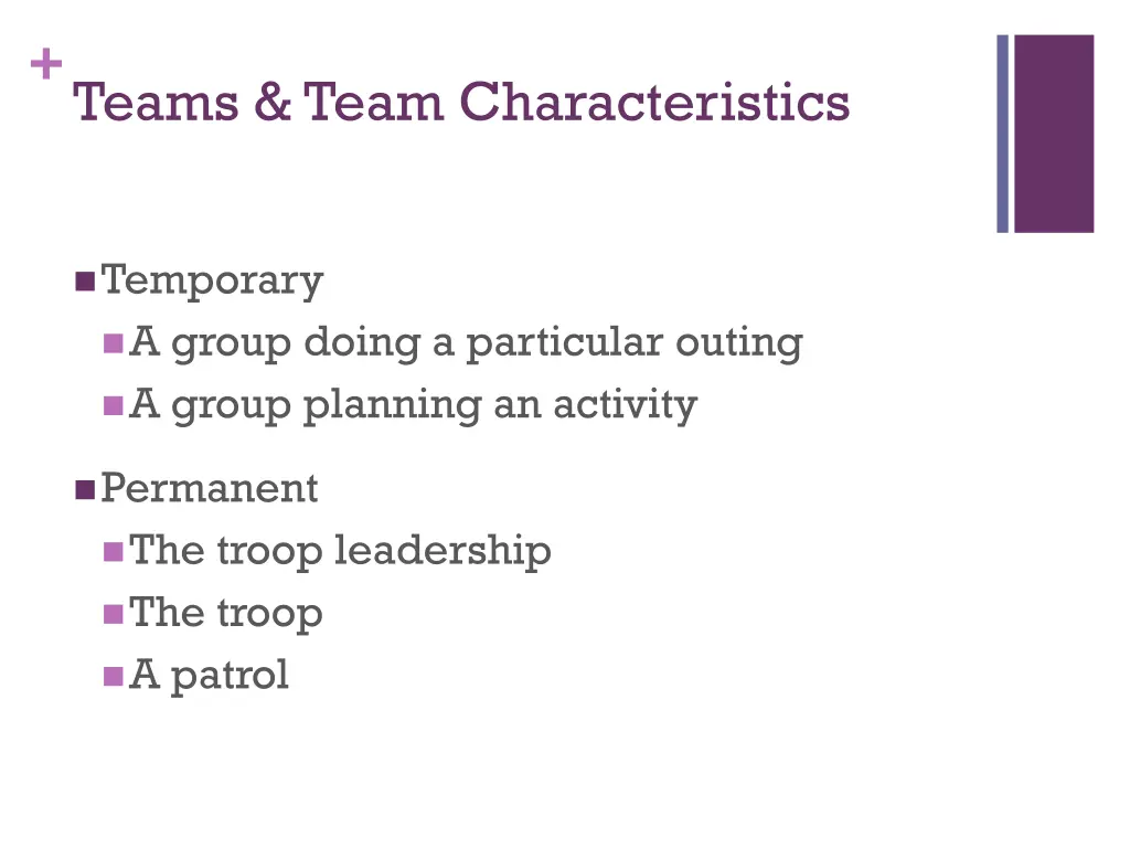 teams team characteristics 2