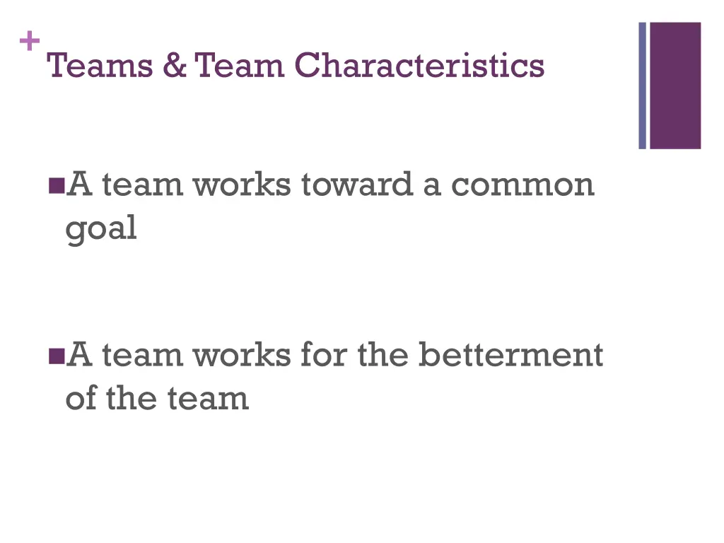 teams team characteristics 4