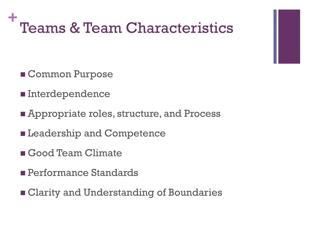 teams team characteristics 6