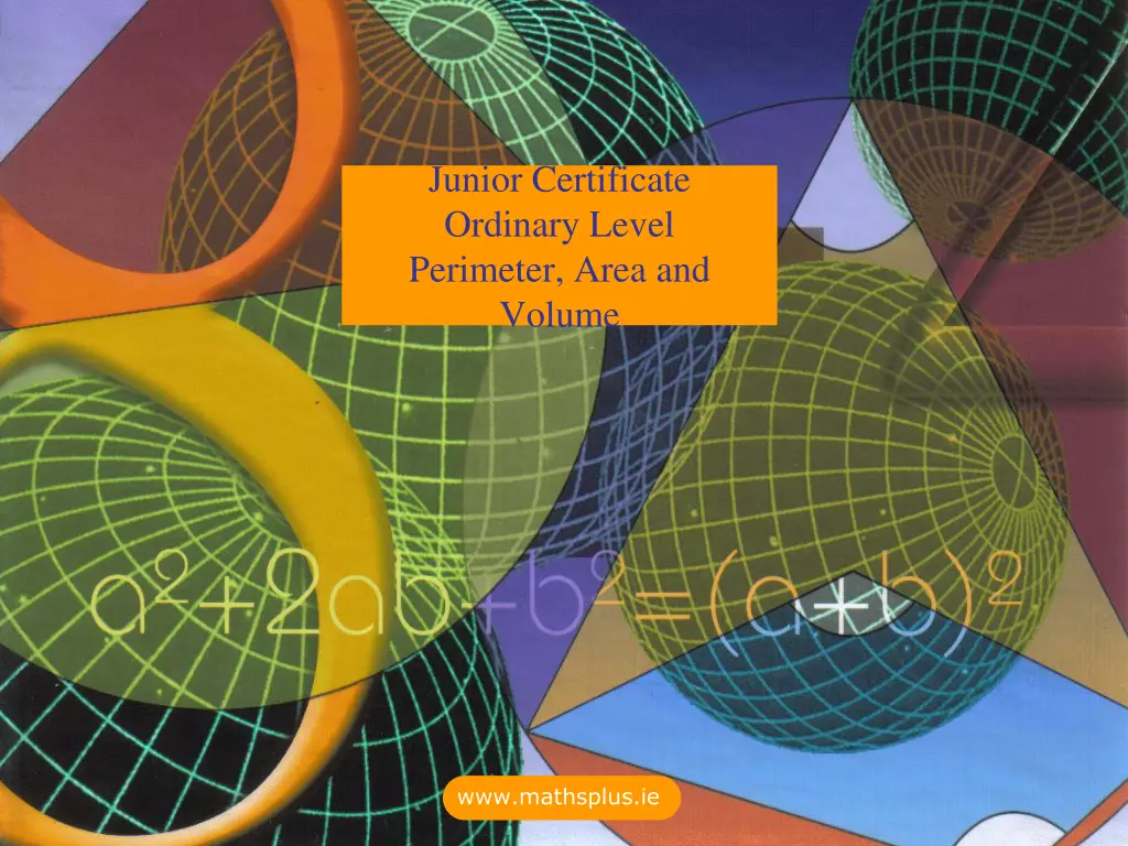 junior certificate ordinary level perimeter area