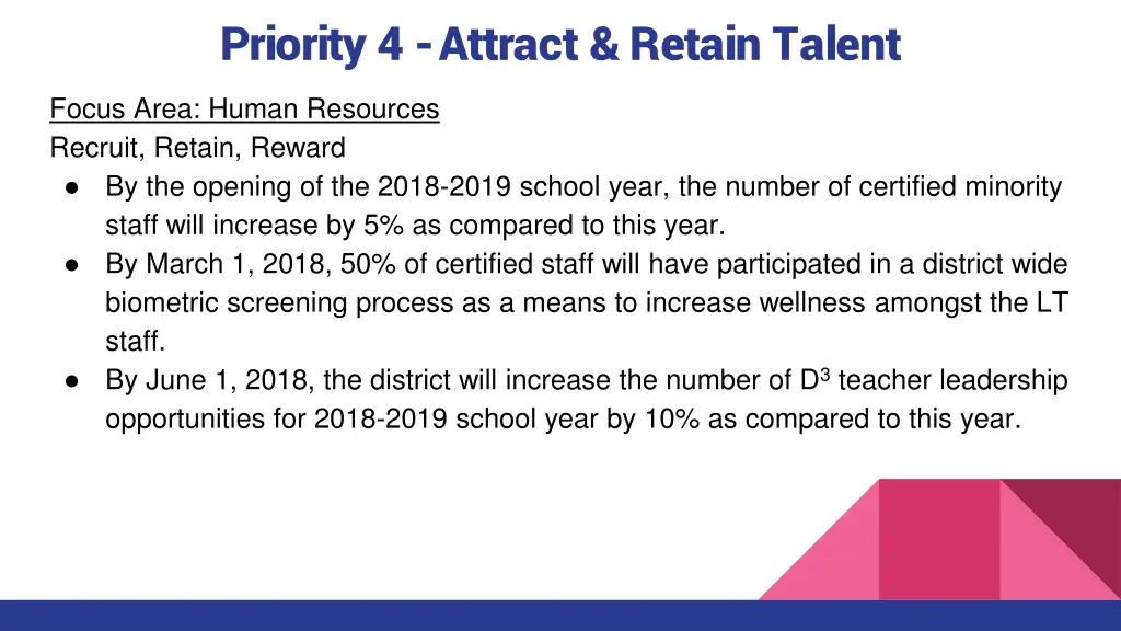 priority 4 attract retain talent