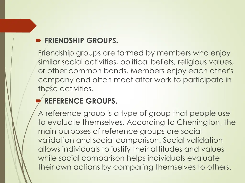 friendship groups friendship groups are formed