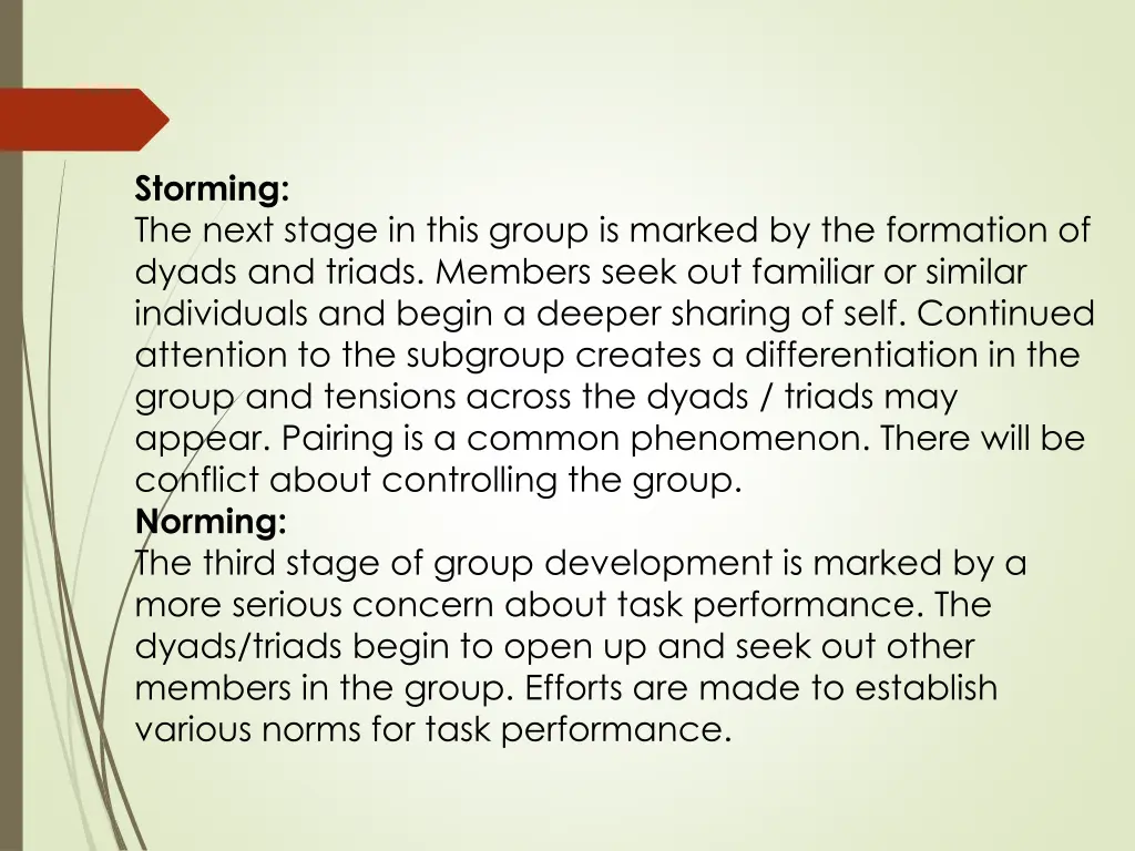 storming the next stage in this group is marked