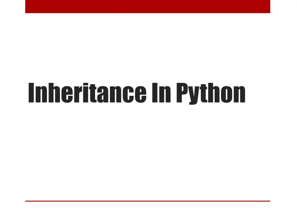 inheritance in python