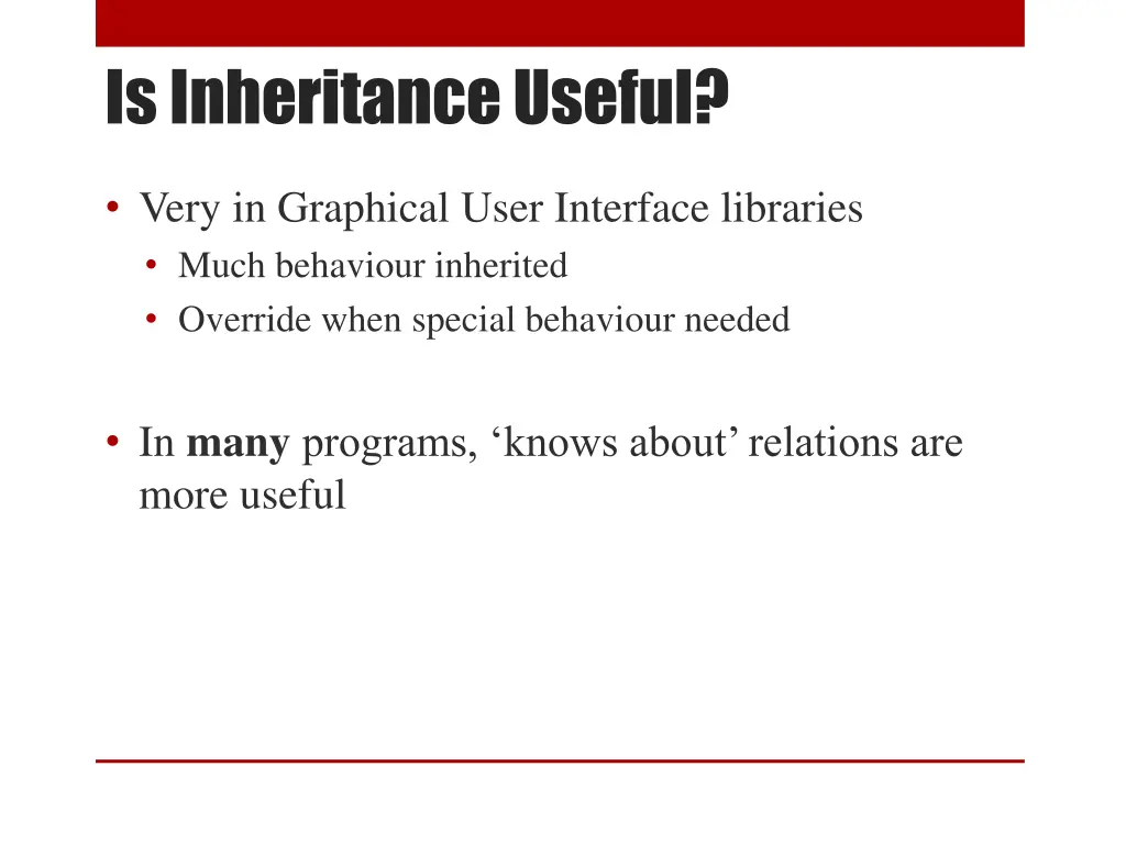 is inheritance useful