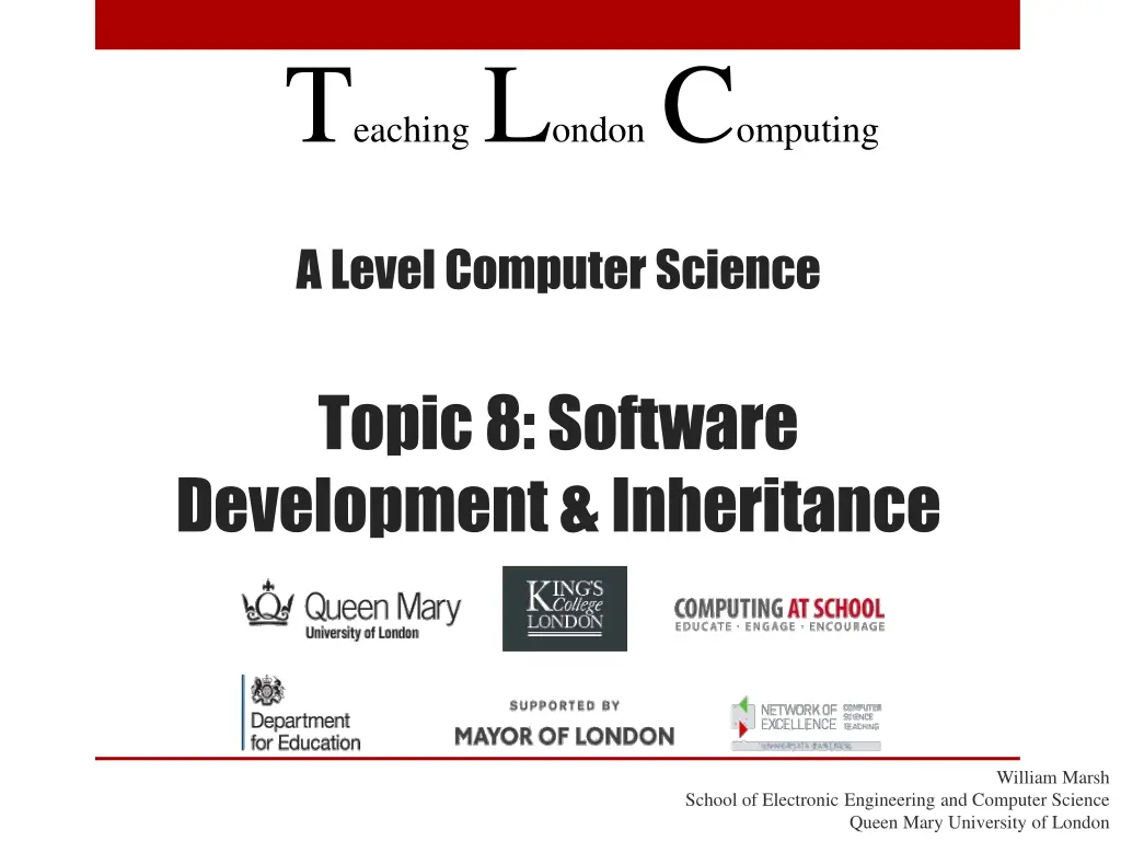 t eaching l ondon c omputing