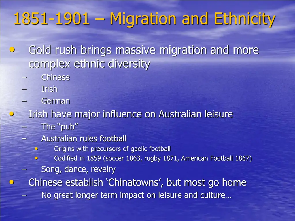 1851 1901 migration and ethnicity