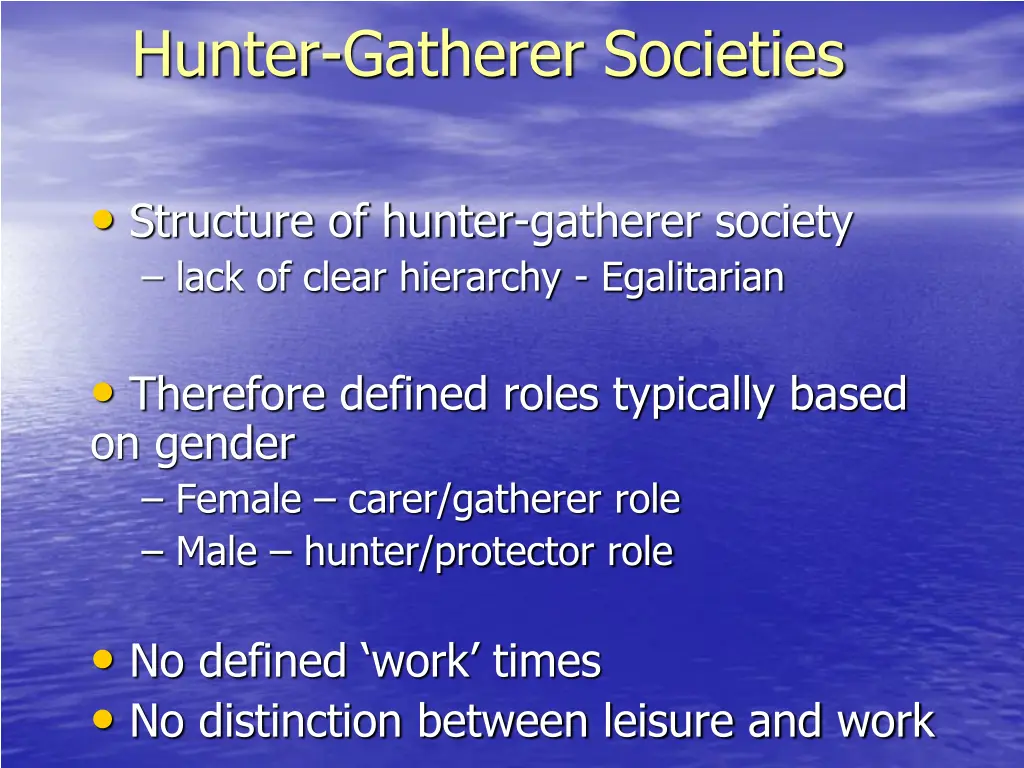 hunter gatherer societies 2