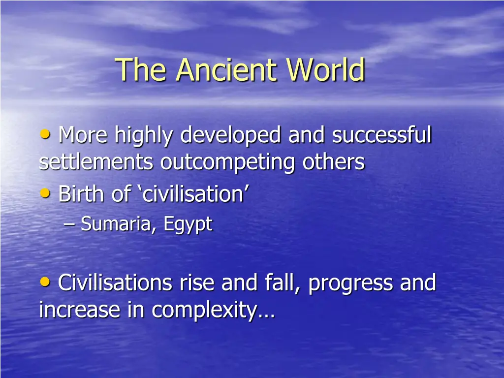 the ancient world
