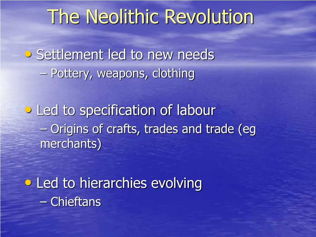 the neolithic revolution 1
